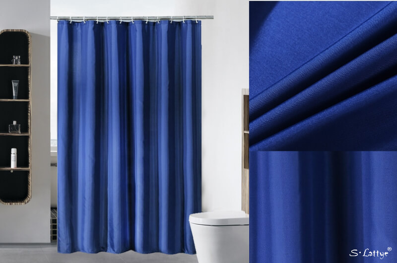 Navy Blue Shower Curtain