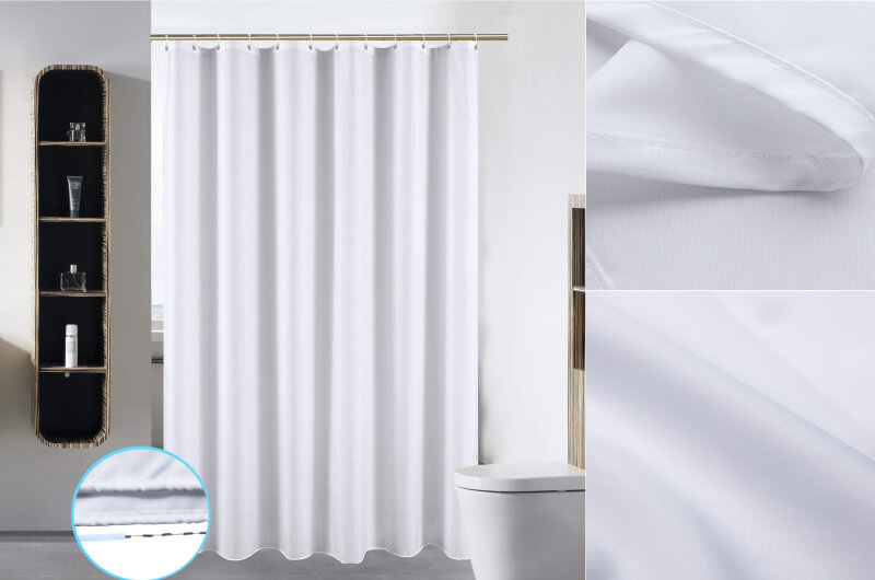 Pure White Shower Curtain