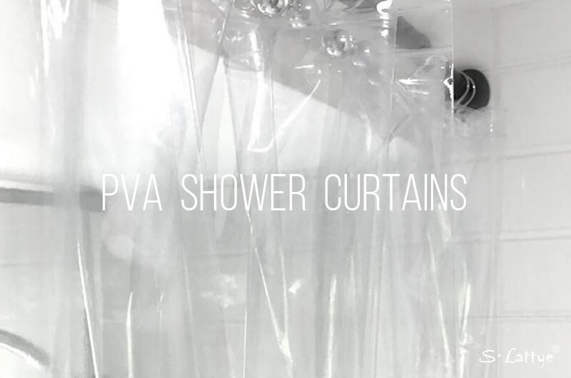 PVC shower curtains