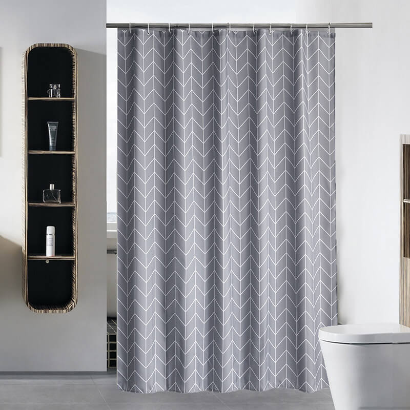 Gray Arrow Shower Curtain For Your Home, Dark Grey Shower Curtain
