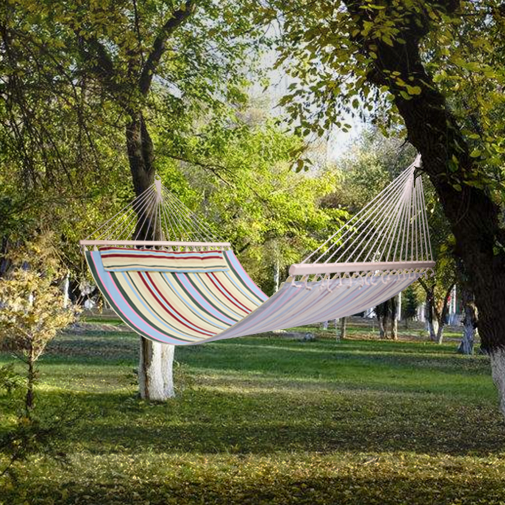Details about   Stylish Printing Style Hammock Beach Swing Double Beds for Outdoor Camping 