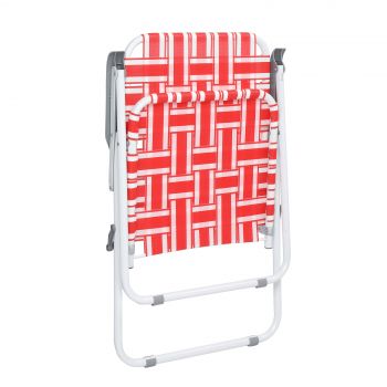 lawn chair  Red & White Striplawn chair  Red & White Strip