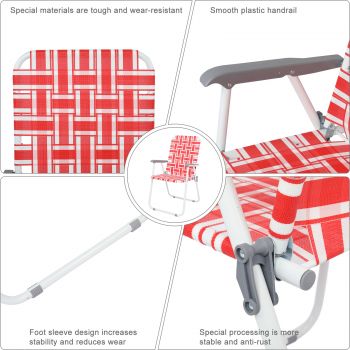 lawn chair  Red & White Strip